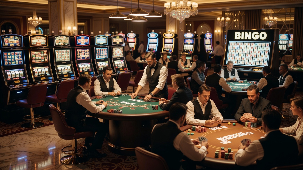 Casino Slots Games with Bingo Poker and Blackjack Rules
